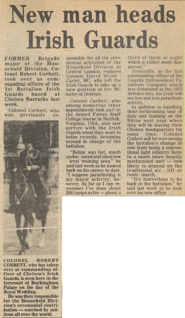 19810925 COLONEL ROBERT CORBETT IRISH GUARDS CN.jpg